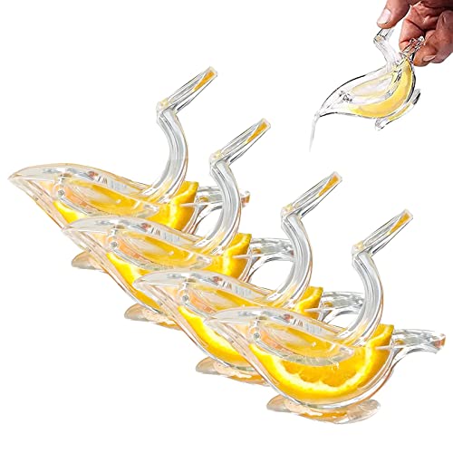 4er-Pack Transparente Entsafter, Lemon Squeezer, Bootsform, Kleines Werkzeug für Küche und Bar Cover