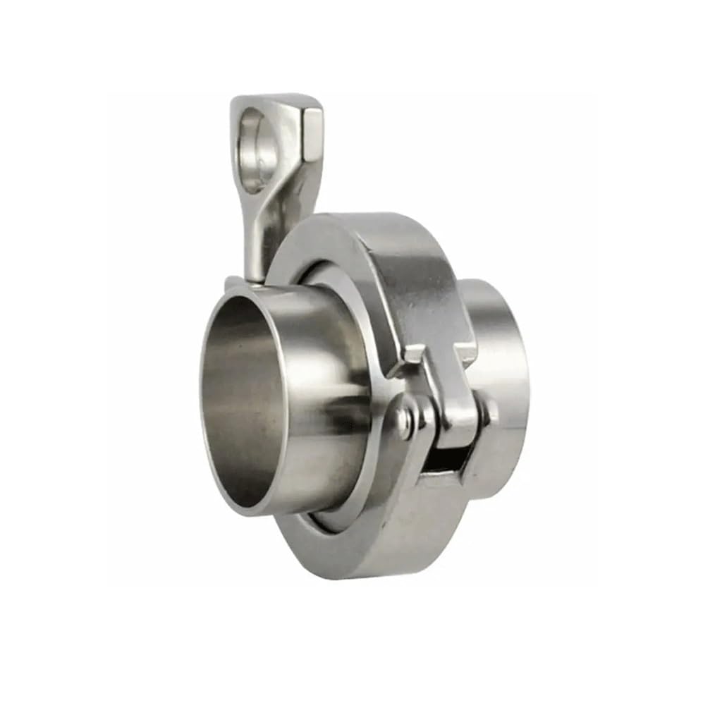 złącze zaciskowe ze stali nierdzewnej, Trójzaciskowa tulejka spawana z kołnierzem SS 304, uszczelka silikonowa PTFE, wiele rozmiarów(Silicone Gasket,63mm-K77.5Clamp)