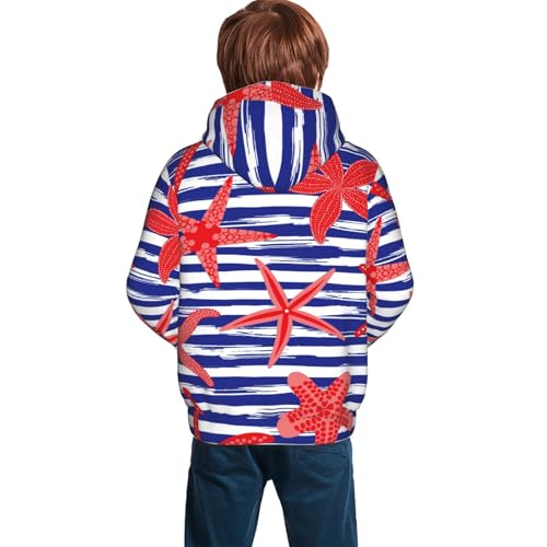 Sea Stars Kid Hoodies Boys Sweatshirts Girls Pullover with Pocket4