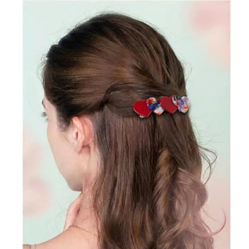 Mistofu Pinzas para el Cabello en Forma de Corazón para Mujer, Accesorios de Pelo con Forma de Amor para Cabello Grueso y Fino, Divertidos y Prácticos miniatura 6