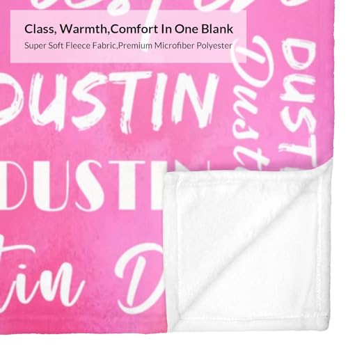 Name Blanket Personalized Name Blanket Customized Blanket with Name Text for Adult Kid Birthday Christmas Mothers Fathers Valentines Day Gift