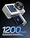 WOLFANG Seeker One White - wasserdichte Action-Kamera mit 4K60 Ultra HD-Video, Dual-Screen-Farbdisplay, 16 Fuß Unterwasserkamera, Live-Streaming, Webcam, Stabilisierung mit GO APE