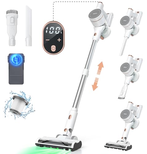 Amazon | 掃除機 コードレス 【2025革新版!業界初グリーンLEDライト