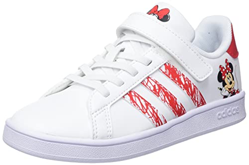 Adidas Grand Court MM EL C, Zapatillas de Tenis, FTWBLA/FTWBLA/ROJRAY, 34 EU