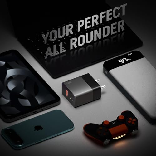 Image of AILKIN 65W GAN Charger PD Type C & USB Fast Adapter with Multi Port Charging GaN Technology for iPhone 16 /16 Plus /16 Pro /16 Pro Max,iPhone 15 /14 /13 /12 Series, Samsung and Other Devices (Black)