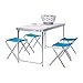 Produktbild WOLTU Campingtisch Klapptisch Gartentisch Sitzgruppe Picknicktisch Campingmöbel Set, Tisch mit 4 Stühle, Tischplatte aus MDF, CPT8127sg