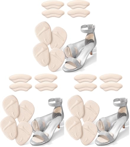 Image of Dr. JK- Metatarsal Pads Women, 8pcs, Beige, Heel Pads for Shoes Women, Ball of Foot Cushions (Pack of 3)