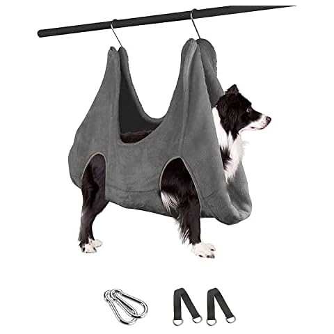 Ulobey Pet Grooming Hammock Helper, Nail Clipper Restraint Bag for Cat Dog, Drying Towel for Combing Bathing Washing Grooming and Nail Trimming (Small) Cover