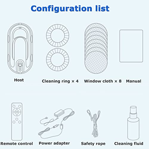 Oiyekntd Window Cleaning Robot, Automatic Glass Cleaner Robot Vacuum, Robotic Windows Cleaning Tools for Indoor/Outdoor Interior/Exterior Window High Buildings - Image 7