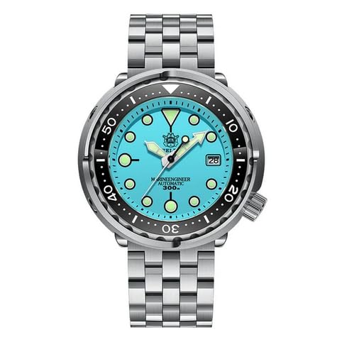 Montre automatique Steeldive Tuna SD1975 en acier inoxydable brossé