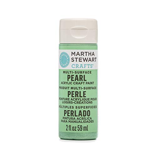 martha stewart crafts paint - Martha Stewart Crafts Martha Stewart Multi-Surface Pearl Craft Mint Chip, 2 oz Paint, 2 Fl Oz (Pack of 1)