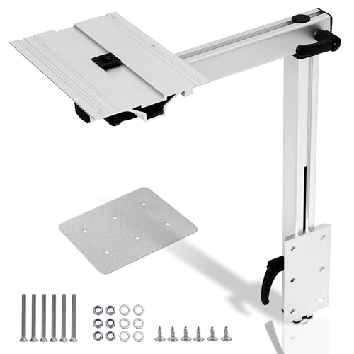 Houseables RV Table Mount RV Table Leg Removable Adjustable Base Mount Mounted Counter System Post Base Bracket 360 Swivel Tray Countertop for Camper Boat Truck Van Campervan Furniture