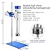 +UXI Laboratory High Speed Dispersing Homogenizer Emulsifier Capacity 40L (H₂O) Water 200-11000r/min 510W Digital Display Blender for Cosmetics/Food/Paints Industry 110V
