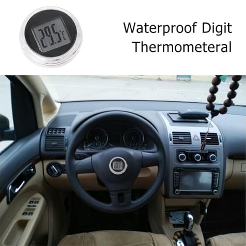 Motorrad Digital Thermometer,Motorrad-Thermometer,Mini Motorraduhr,Motorrad Uhr,für Hauptbadezimmer Schlafzimmer