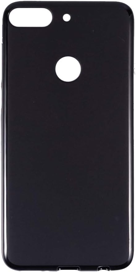 HTC Desire 12 Plus Case, Scratch Resistant Soft TPU Back Cover Shockproof Silicone Gel Rubber Bumper Anti-Fingerprints Full-Body Protective Case Cover for HTC Desire 12+ (Black)