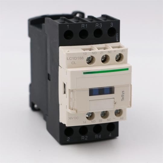 Contacteur CC LC1D188CL évite les pannes de bobine 36V DC 32A 4P