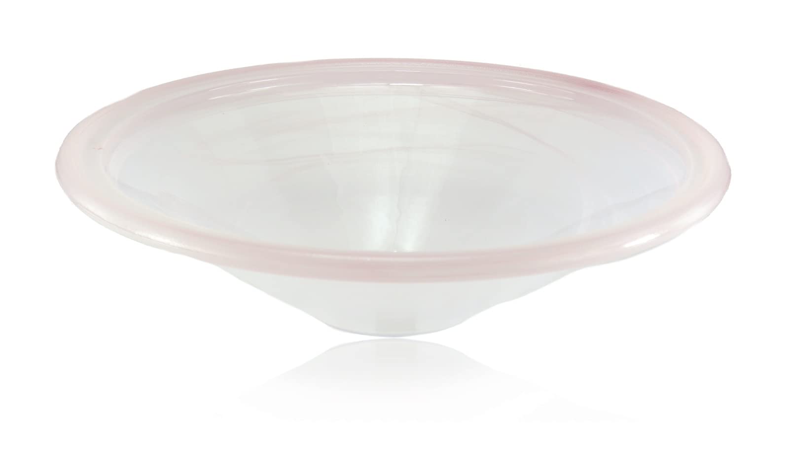Budawi® Glasschale Brunnenschale Rosé rund Ø 35 cm für Nebler und Zimmerbrunnen