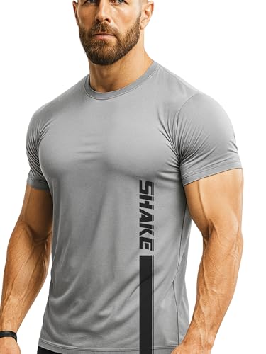 Image of 3Colours RGB Active Fit Men's Sports T-Shirt - Lightweight Quick Dry Polyester Gym & Running Wear-Shake