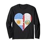 Photo Gallery argentina peruviana bandiera cuore maglia a manica Photo Gallery argentina peruviana bandiera cuore maglia a manica