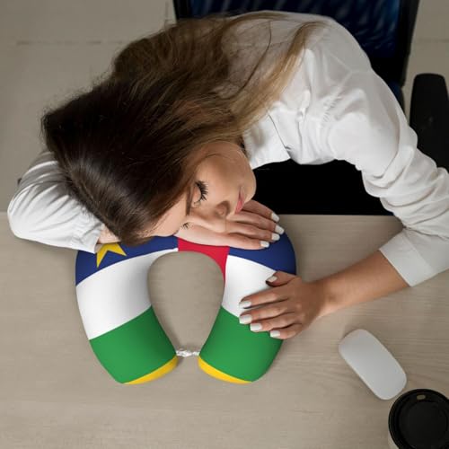 Almohada para cuello con diseño de bandera centroafricana miniatura 7