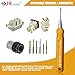 JRready DRK-HD10A(09990000012) HARTING Connector Pin Tool KIT Contacts Extractor Tool Terminal Extraction Tool KIT Removal Harting/TE Heavy duty HAN D 10A Solid Contacts, Inner diameter of tube:0.018
