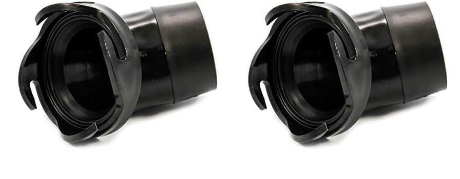 Camco 39403 45 Degree Hose Adapter Sewer Fitting,Black,3 Inch (Pack of 2)