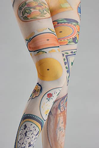 Image of Sahabowi Women's Sheer Tights, Digital Print Designs Stockings
