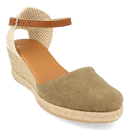 59433-Espadrillas con Zeppa da Donna, Sandalo