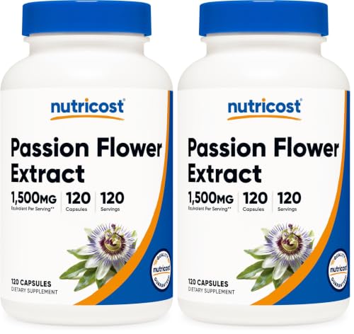 Nutricost Nutricost Passion Flower Extract 120 Capsules for 120 Servings Per Bottle (Pack of 2) sold by Nutricost - Amazon Seller - US