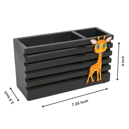 Image of Decorative Embossed Design Pencil and Pen Stand | Desk Organizer for Stationery Storage | Suitable for Office Desk, Study Table, Home and Workspace Use (Design 12)