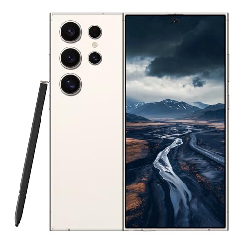 RokCokDok C24 Ultra Unlocked Cell Phones Smartphone Android 13 Phones 8+256GB/6.8 HD Screen/Dual SIM/108MP+48MP Camera/6800 mAh/Built-in Pen (White)