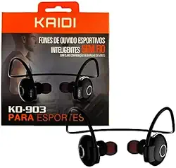 Fone De Ouvido Bluetooth Sem Fio Kaidi Kd903 Original - Ideal P/Esportes - Corrida, Academia, Bike, resistente ao suor