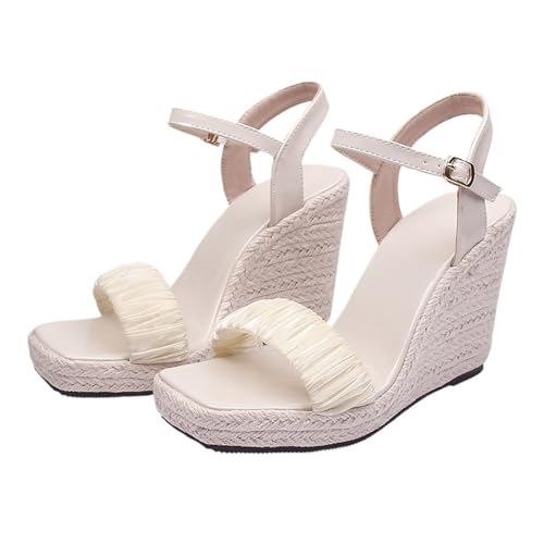 Women's Sandals Wedge Heel Square Toe