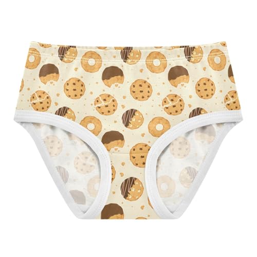 Girls' Underwear Cartoon Cookie Cotton Stretch Comfort Toddler Panties