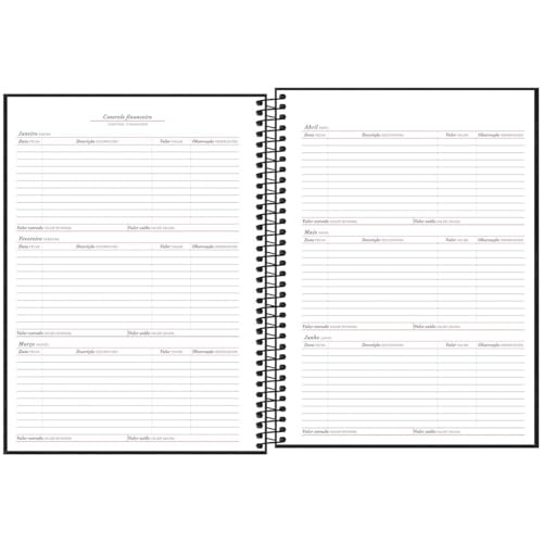 Tilibra - Planner Executivo Espiral 20 x 27,5 cm Cambridge 2025 - Preta
