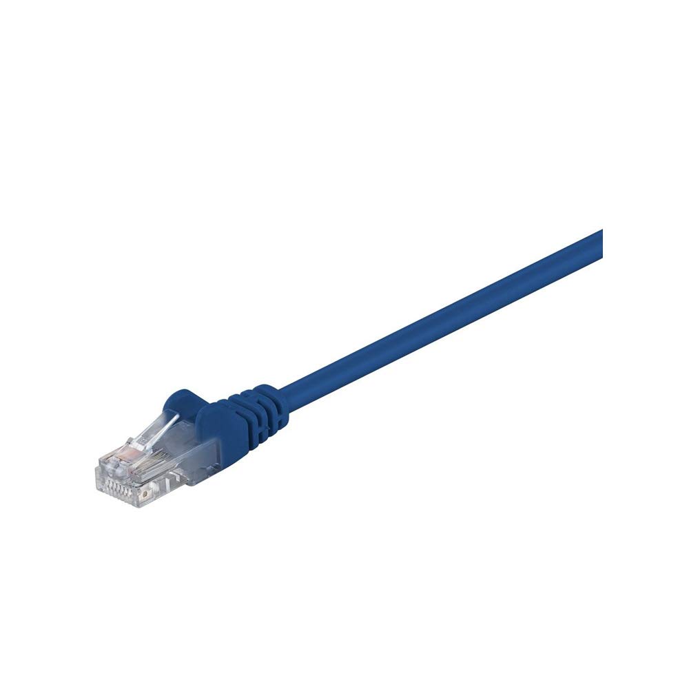 Goobay 68340 CAT 5e Patchcable, U/UTP, Blue, 1m Cable Length