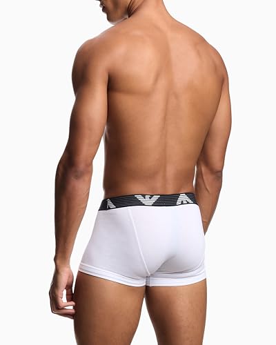 Emporio Armani Men's Textured Logo Band Trunk3