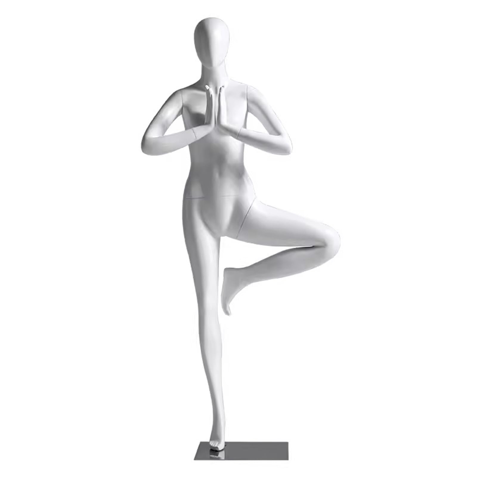 Mannequin Torso Body Dress Form Manikin Fiberglass Dress Form Manikin Boutique Mannequin Yoga Clothes Display, for Retail Store, Clothing Store and Showcase, Shoulder 15in Chest 32.6in HIPS 35in
