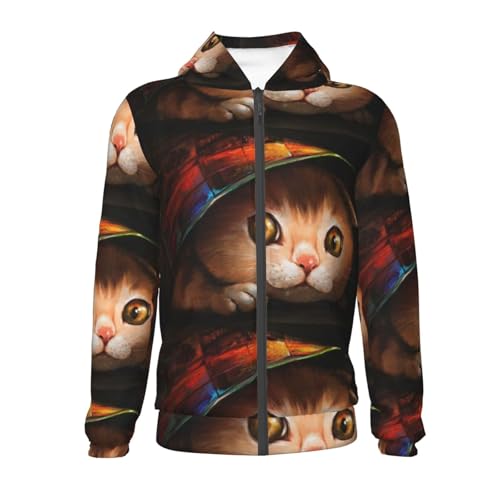 Animal Cartoon Style Kid Hoodies Boys Zip Up Sweatshirts Girls Pullover with Pocket2