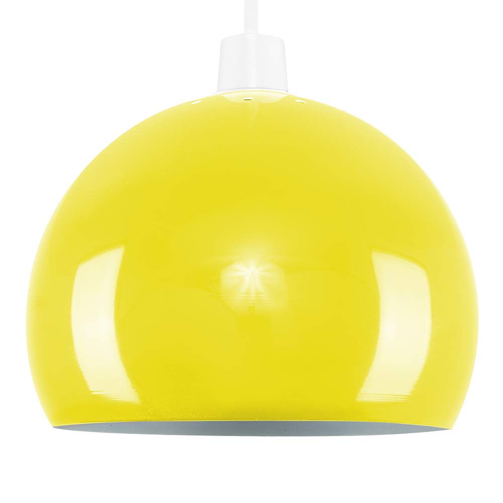 ValueLights Curva Yellow Ceiling Pendant Shade