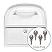 Architectural Mailboxes 6300W-10 Oasis 360 Mailbox, White