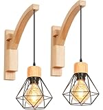 【Hauteur réglable】La longueur du fil est de 100cm, la longueur de la fente cachée dans le support en bois est d'environ 25cm, l'installation du fil au plafond est d'environ 10cm, ce qui signifie que vous avez environ 65cm de longueur réglable.L'applique est facile à installer, la livraison comprend tous les accessoires d'installation et les instructions.