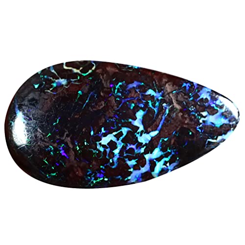 Opale australienne Boulder 5.93 ct pierre précieuse naturelle de 21 x 12 mm