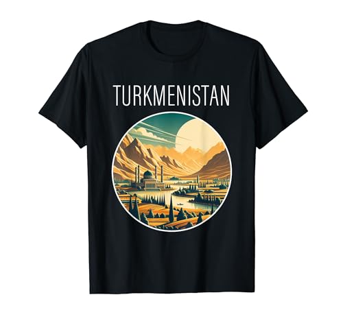 Paysage du Turkménistan Art Déco T-Shirt