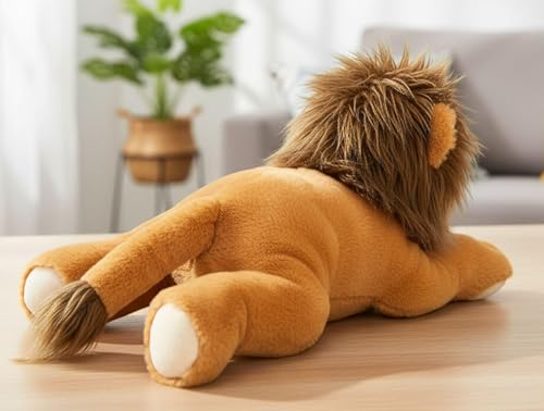 Image of Tickles Cute Lion Soft Stuffed Plush Jungle Animal Toy for Kids Boys & Girls Birthday Gift (Color: Brown Size: 35 cm)
