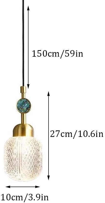 Candelabro de pantalla de cristal transparente con diseño cilíndrico 5