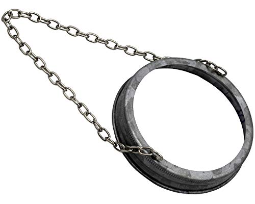 Mason Jar Lifestyle Galvanized Bands with Chain For Hanging Mason