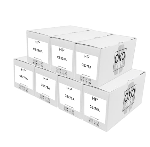 OKOLine 7X CE278A, 78A Negro Tóner Compatible con HP LaserJet Pro M1536, M1560, P1566, P1606