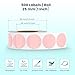 YIKIADA Pink Circle Thermal Labels Vinyl 1 Inch Self-Adhesive Round Stickers Roll Waterproof Printer Decals Name Tag for QR Code DIY Office Address 500 PCS