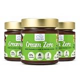 Nuvola Zero Cream Zero Crema Spalmabile Keto Zero Carboidrati, Gusto Nocciola, Crema Spalmabile Senza Zucchero, Senza Glutine e Lattosio, 3 Confezioni da 180 g